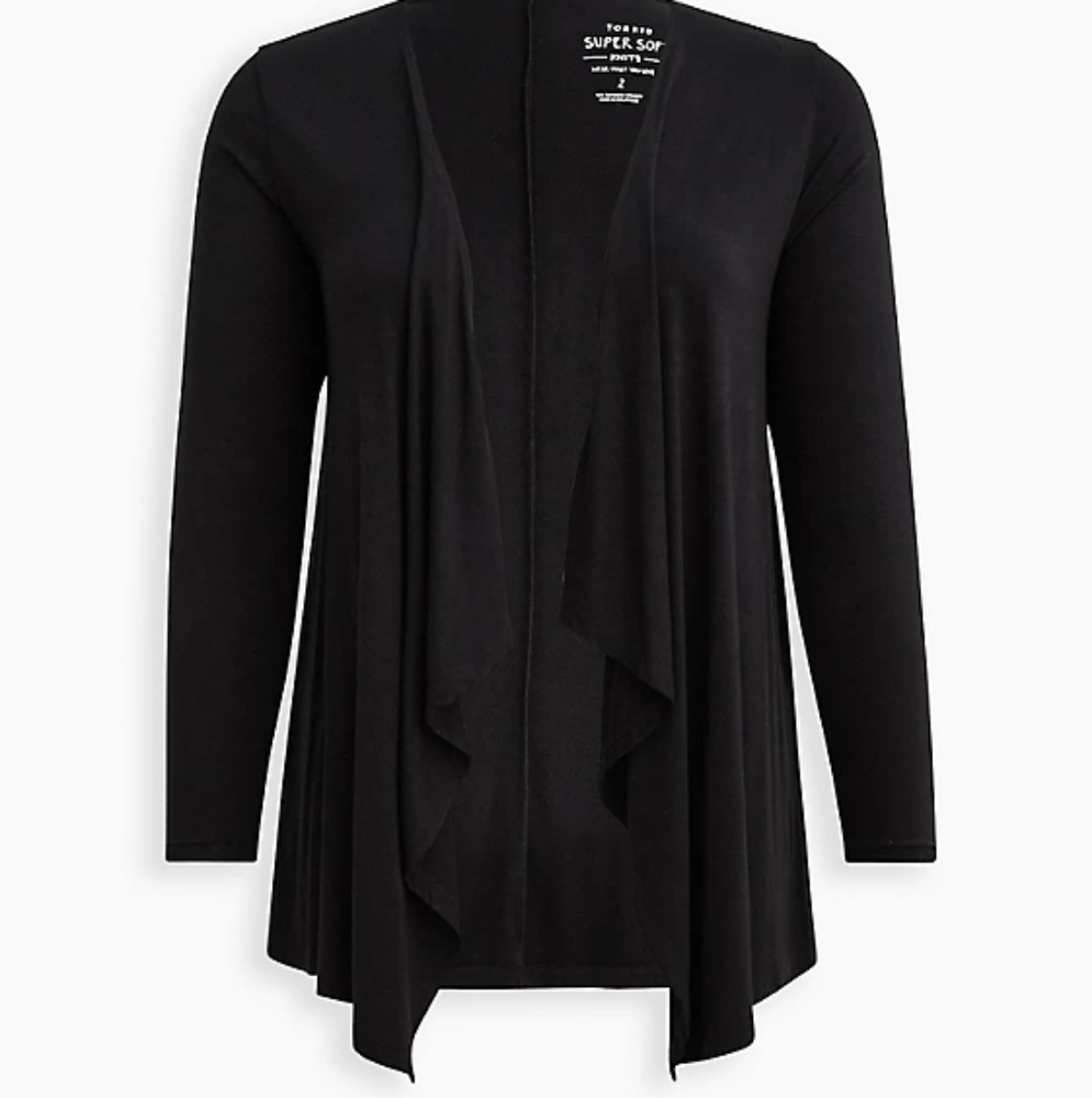 Cardigan - Drape Front - Super Soft - Brand New